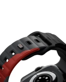 Apple Watch 49mm Ultra 2/1 Kordon Stride Serisi Sınırlı Sayıda Üretim Fluoroelastomer Kauçuk Malzeme  Gri-Kırmızı - 2