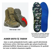 BG184.ML - TacticalStep | Memory Foam Asker Botları için İç Tabanlık, 2x Vatka ve Koku Önleyici Toz thumbnail 2