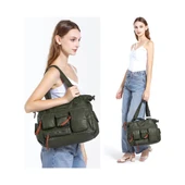 Yıkama Deri Omuz Askılı Kadın Çantası 21K Barcelona 1926 thumbnail 5