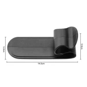 Oto Güneşlik ve Şemsiye Tutucu Seti – Katlanabilir Ön Cam Güneşliği 140x75 cm ve Araç İçi Organizer Askı - 4