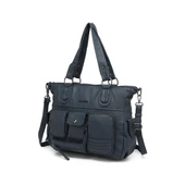 Yıkama Deri Omuz Askılı Kadın Çantası 21K Barcelona 1926 thumbnail 4