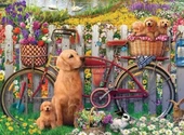 Ravensburger Bahçedeki Sevimli Köpekler 500 Parça Puzzle - 15036 - 3