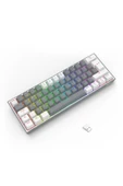 Redragon K616 Fizz PRO RGB Red Switch 2.4GHz Kablosuz Türkçe Mekanik Oyuncu Klavyesi Gri, Beyaz - 5