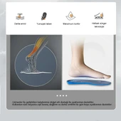 BG186 | Yumuşak Memory Foam, Hafızalı Darbe Emici, Ortopedik Konfor, Sneaker İçin İç Tabanlık - 3
