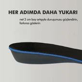 BU02 - 2 Cm Boy Uzatıcı | Gizli Topuk Yükseltici, Yastıklamalı Boy Uzatma Iç Tabanlık - 4