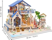 GuDoQi 1:24 Ölçekli DIY Minyatür Oyuncak Ev Seti Müzikli - 2