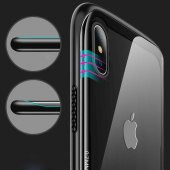 Apple iPhone X Kılıf Zore Eğimli Craft Cam Kapak - 6