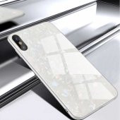 Apple iPhone XS 5.8 Kılıf Zore Marbel Cam Silikon - 9