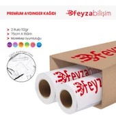 Feyza Bilişim Plankopya Ozalit  Aydınger (Çizim) Kağıdı  112gr  Rulo 75cm x 150mt (2 Rulo) - 1