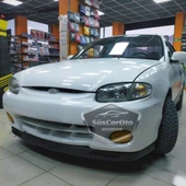 Hyundai Accent Yumurta Kasa 1995-2000 Uyumlu Üniversal V2 Laguna Lip Esnek Ön Lip 2 Parça Tampon Altı Dil Karlık Ön Ek - 8