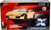 Jada Toys Hızlı ve Öfkeli 1:24 Lamborghini Gallardo Altın Krom Döküm Araba - 2