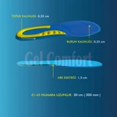 GC12 | Yumuşak Jel, Iş Ayakkabıları Ve Botlar Için Rahat Ortopedik Destekli Konfor Iç Tabanlık thumbnail 5