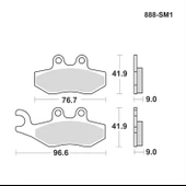 BRAKİNG VESPA GTS 125 (2007-2011) YARI METALİK ÖN FREN BALATASI thumbnail 2