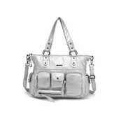 Yıkama Deri Omuz Askılı Kadın Çantası 21K Barcelona 1926 thumbnail 1