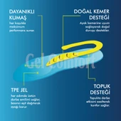 GC12 | Yumuşak Jel, Iş Ayakkabıları Ve Botlar Için Rahat Ortopedik Destekli Konfor Iç Tabanlık thumbnail 2