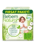 Bebem Natural 6 Numara Ekstra Large 32'li Bebek Bezi - 1