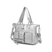 Yıkama Deri Omuz Askılı Kadın Çantası 21K Barcelona 1926 thumbnail 4