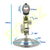 12mm Çap Lazer Tutucu Braket  3kg Yük Taşıyıcı Güvenlik Kamera Sabitleyici Holder 360 / 270 Derece Dönme Açısı thumbnail 8