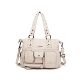 Yıkama Deri Omuz Askılı Kadın Çantası 21K Barcelona 1926 thumbnail 1