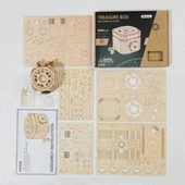 ROKR 3D Ahşap Puzzle Mekanik Hazine Kutusu - 7