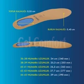 GC18 | Yumuşak Jel, Hakiki Deri, Konfor, Tüm Ayakkabılar ile Uyumlu Topuk Destekli Rahat İç Tabanlık thumbnail 5
