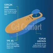 GC18 | Yumuşak Jel, Hakiki Deri, Konfor, Tüm Ayakkabılar ile Uyumlu Topuk Destekli Rahat İç Tabanlık thumbnail 2