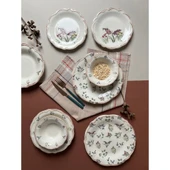 Porser Porselen Amber Fulya 24 Parça Yemek Takımı FLY24YKPRS1056 - 1