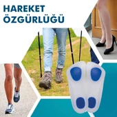 MG02 - Silikon 3/4 Ortopedik | Ark Destekli, Darbe Emici, Topuk Dikeni Için Yumuşak Iç Tabanlık - 4