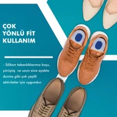MG02 - Silikon 3/4 Ortopedik | Ark Destekli, Darbe Emici, Topuk Dikeni Için Yumuşak Iç Tabanlık - 5