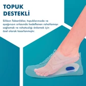 MG02 - Silikon 3/4 Ortopedik | Ark Destekli, Darbe Emici, Topuk Dikeni Için Yumuşak Iç Tabanlık - 2
