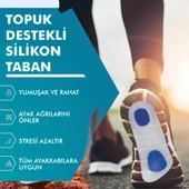 MG02 - Silikon 3/4 Ortopedik | Ark Destekli, Darbe Emici, Topuk Dikeni Için Yumuşak Iç Tabanlık - 3