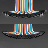 30cm 40 Pin Erkek Dişi Dupont Kablo Ayrılabilir 2.54mm 10 Renk Breadboard Atlama Kablosu Jumper Test Prototip Deneme Devre Bağlantı Tel thumbnail 2