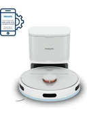 Philips HomeRun 2000 Serisi XU2100/20 Beyaz Çöp İstasyonlu Akıllı Robot Süpürge - 1