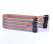 30cm 40 Pin Erkek Erkek Dupont Kablo  Ayrılabilir 2.54mm 10Renk Breadboard Atlama Kablosu Jumper Test Prototip Deneme Devre Bağlantı Tel - 6
