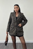 LEOPAR DESENLİ BLAZER CEKET - 8