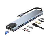 Macbook Pro Air Usb Type-C Hub Dönüştürücü Çevirici Çoklayıcı 8 - 2