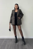 LEOPAR DESENLİ BLAZER CEKET - 5