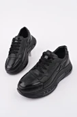 Muggo POWER Bağcıklı Hakiki Deri Kalın Taban Erkek Günlük Sneaker Spor Ayakkabı - 3