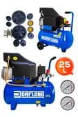 DAFLONG Profesyonel Hızlı Motor 25 Lt Sessi̇z Yağsiz Hava Kompresörü - 2