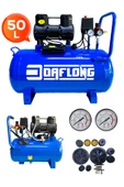DAFLONG Profesyonel Hızlı Motor 50LT SESSİZ YAĞSIZ HAVA KOMPRESÖRÜ - 2