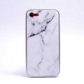 Apple iPhone SE 2020 Kılıf Zore Mermerli Devrim Cam Kapak - 6
