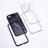 Apple iPhone SE 2020 Kılıf Zore Mermerli Devrim Cam Kapak - 2