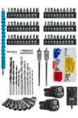 DAFLONG PRO ÖZEL SERİ 84 PARÇA KÖMÜRSÜZ GÜÇLENDİRİLMİŞ MOTOR ŞARJLI ARMUT BATARYA MATKAP - 4