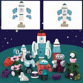 Gift2U Manyetik Robot Oyun Seti - 6