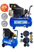DAFLONG Profesyonel Hızlı Motor 25 Lt Sessi̇z Yağsiz Hava Kompresörü - 1