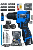DAFLONG PRO ÖZEL SERİ 84 PARÇA KÖMÜRSÜZ GÜÇLENDİRİLMİŞ MOTOR ŞARJLI ARMUT BATARYA MATKAP-MVI - 1