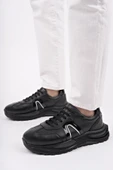 Muggo BRUNO Bağcıklı Hakiki Deri Kalın Taban Erkek Günlük Sneaker Spor Ayakkabı - 8