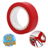 Elektrikçi Bandı Kırmızı İzole Elektirik Bant Elektrik Bandı Pvc 9 Metre thumbnail 1