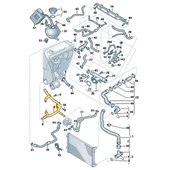 Skoda Superb 2002-2008 1.8 AWT Motor Su Soğutma Borusu 06B121065AC thumbnail 6