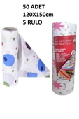 Kapris 120x150cm Kullan At Masa Örtüsü 15 Metre 50 Adet(5 Rulo) Ekonomik Set - 1